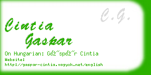 cintia gaspar business card